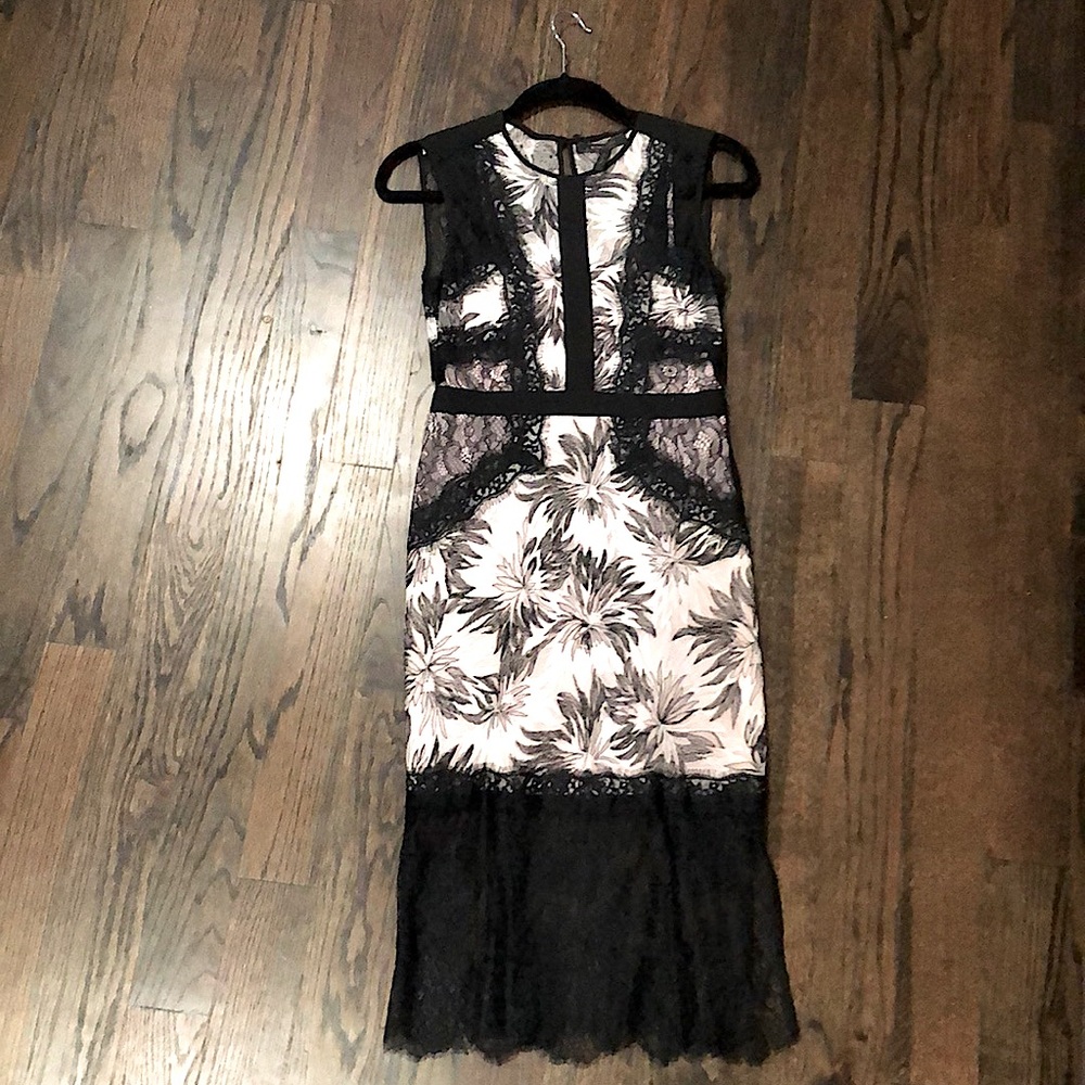 BCBG midi length lace dress